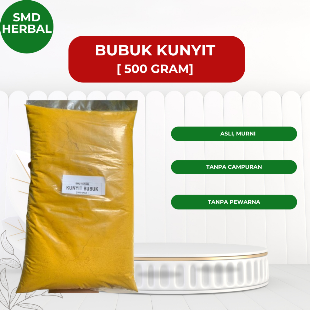 

Kunyit Bubuk Asli Netto 500 gram-SMD | Bubuk Kunyit Kuning