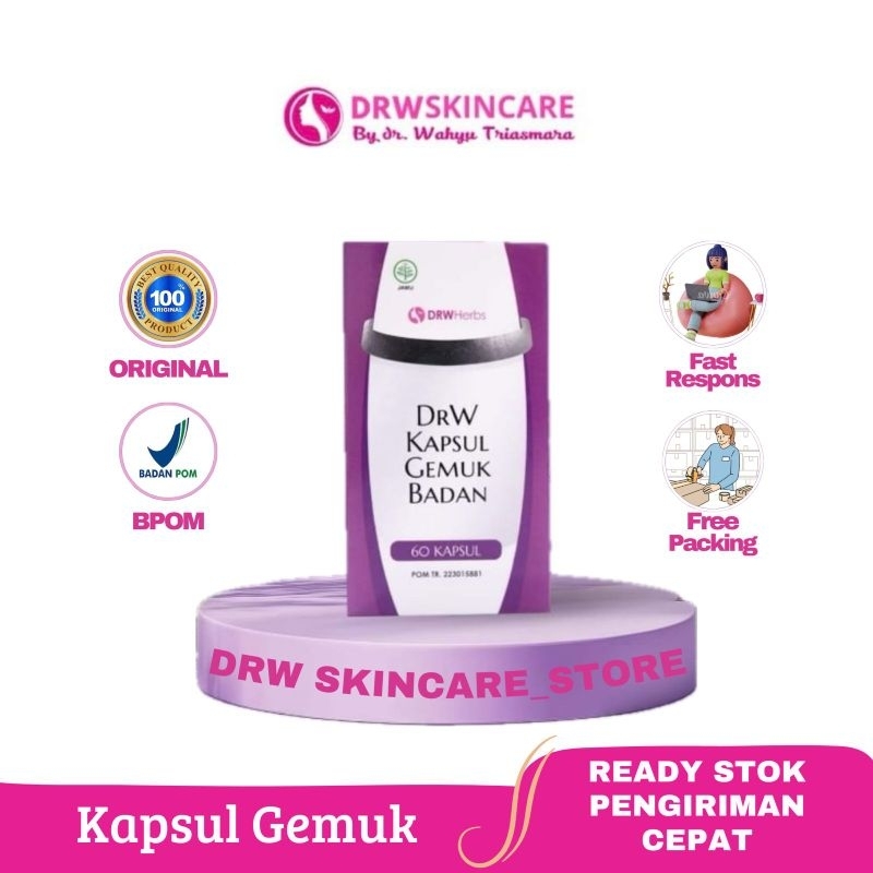 KAPSUL GEMUK DRW SKINCARE / BODYMAS DRW / PENGGEMUK BADAN DRW SKINCARE ORIGINAL BPOM