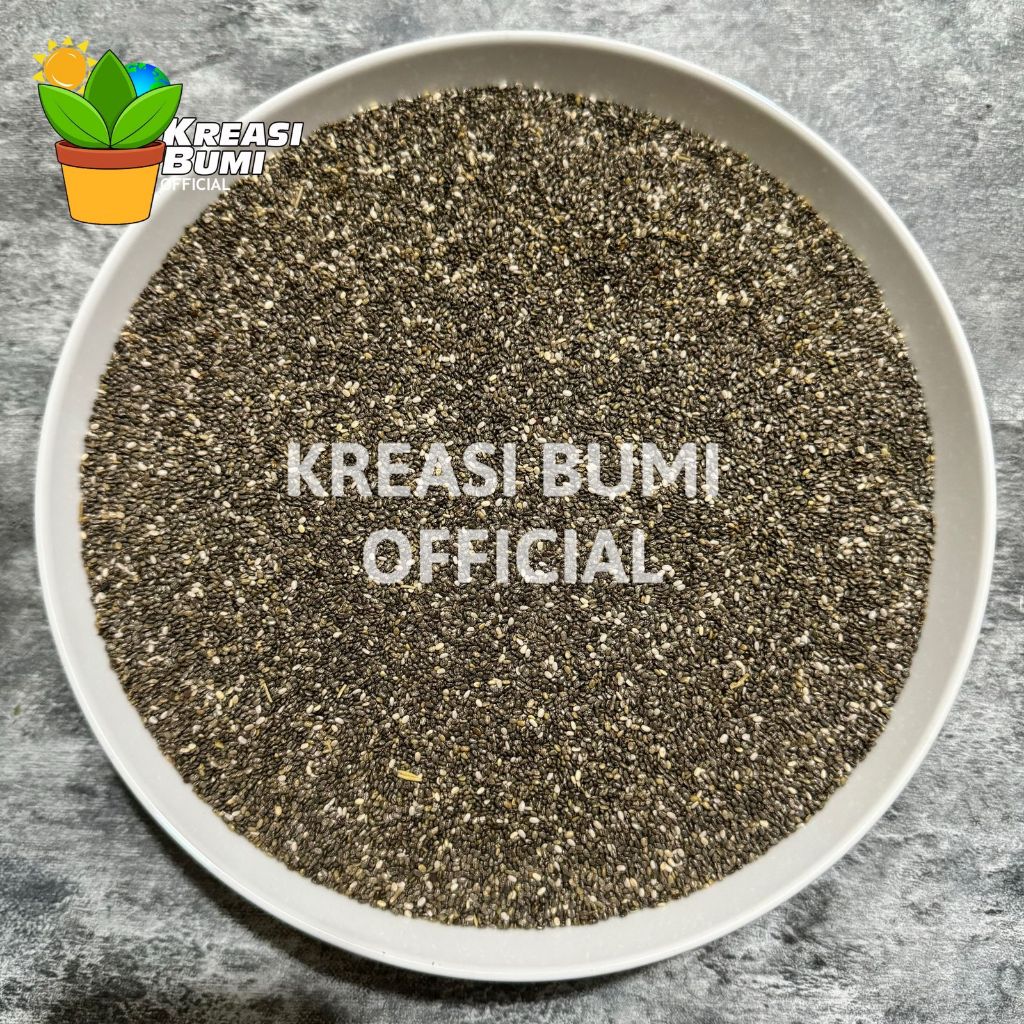 

BIJI CHIA SEEDS SALVIA HISPANICA ORGANIC CHIASEED