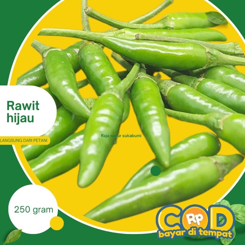 

cabe rawit ijo / cabe rawit hijau 100gr