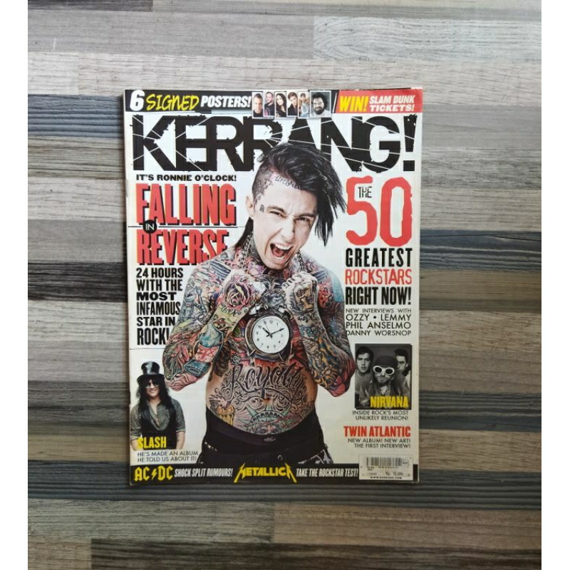 MAJALAH IMPORT KERRANG MAGAZINE THE 50 GREATEST ROCKSTARS RIGHT NOW