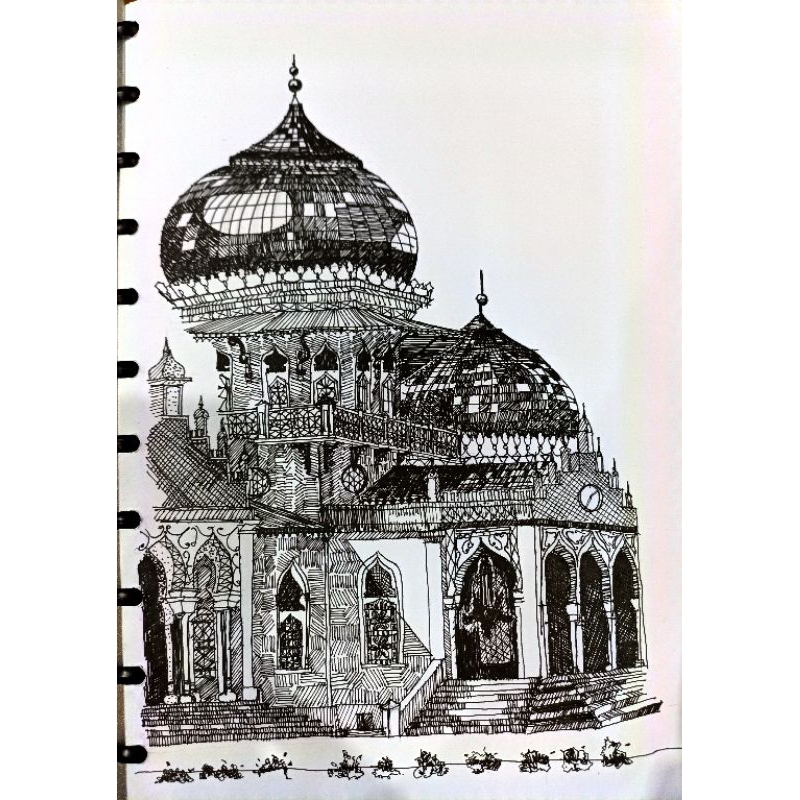 

sketch masjid aceh