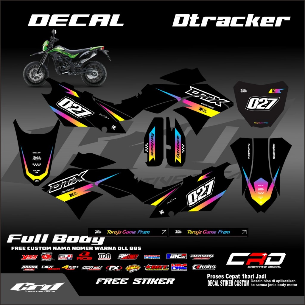 Decal Dtracker Keren bisa custom