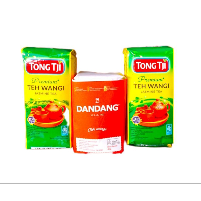 

paket teh ( tong tji jasmine 50g 2pcs / ddg merah 1pcs )