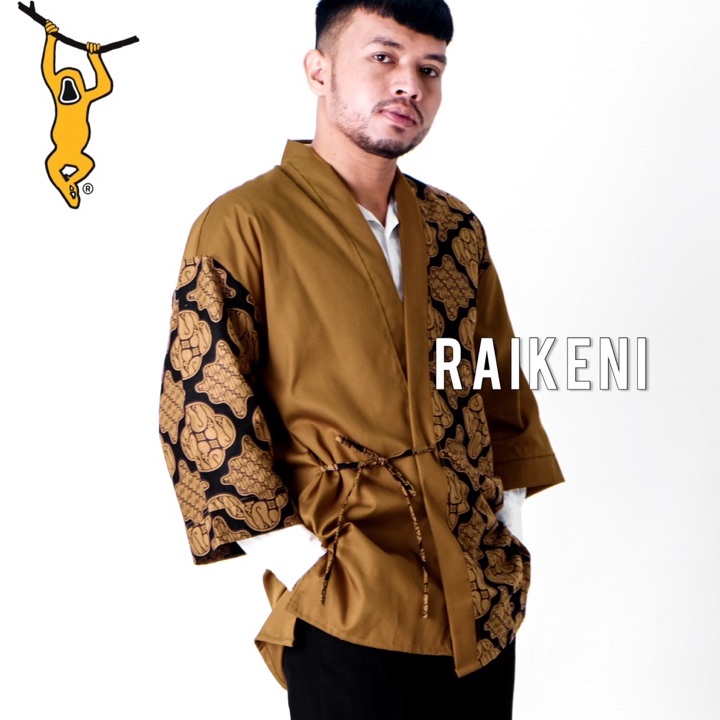 RAIKENI Kimono Kanki Kimono Batik Outer Batik Cardigan Batik Outer Tenun