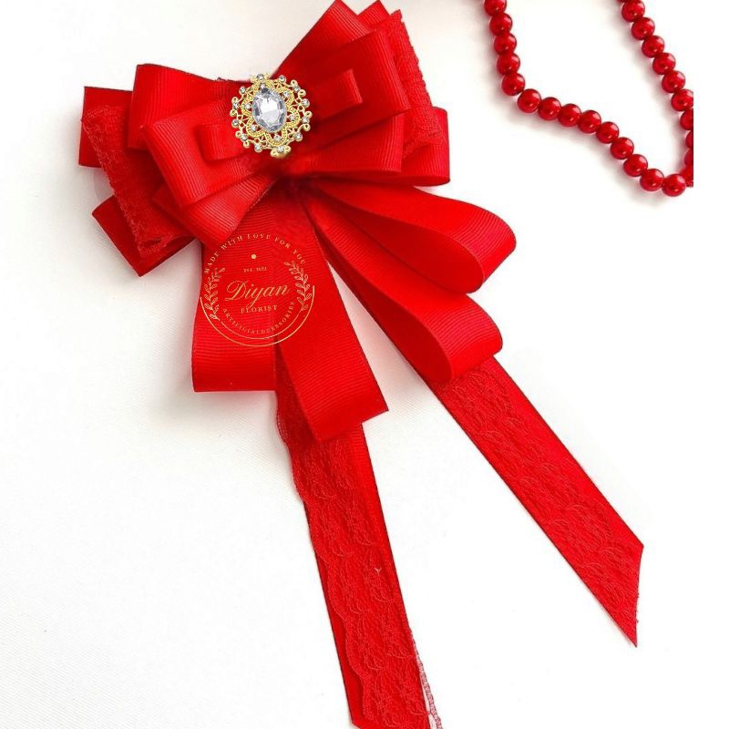 pita brooch // pita baju // korean ribbon brooch