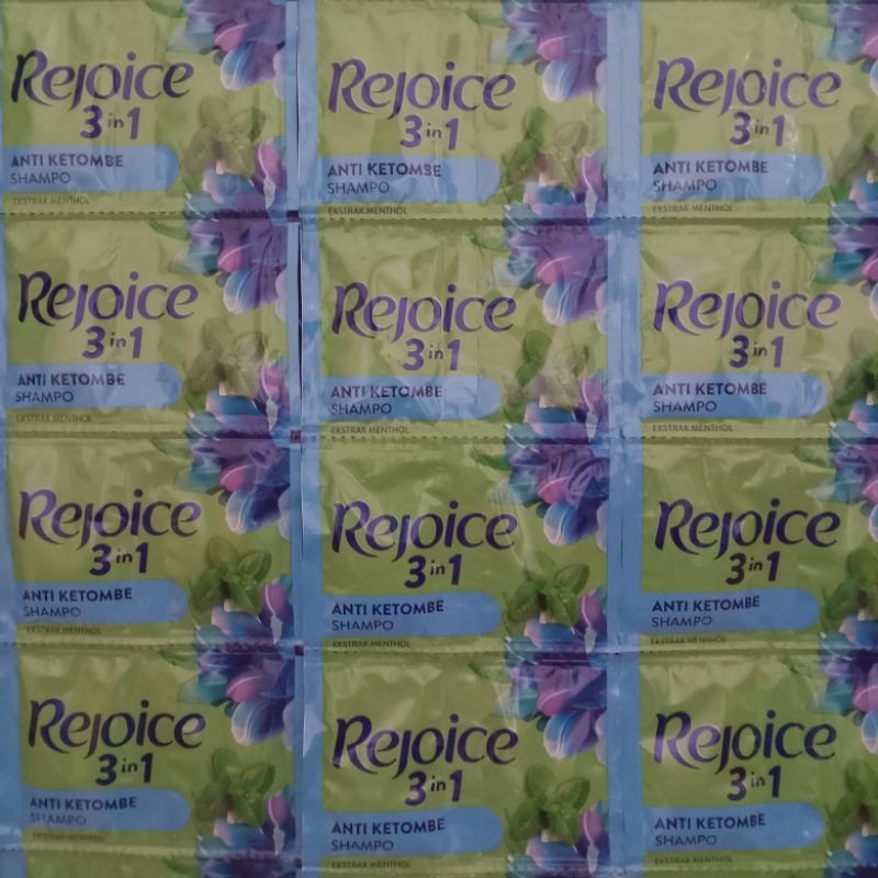 36 SACHET REJOICE 3IN1 1000 ANTI KETOMBE (SHAMPO)