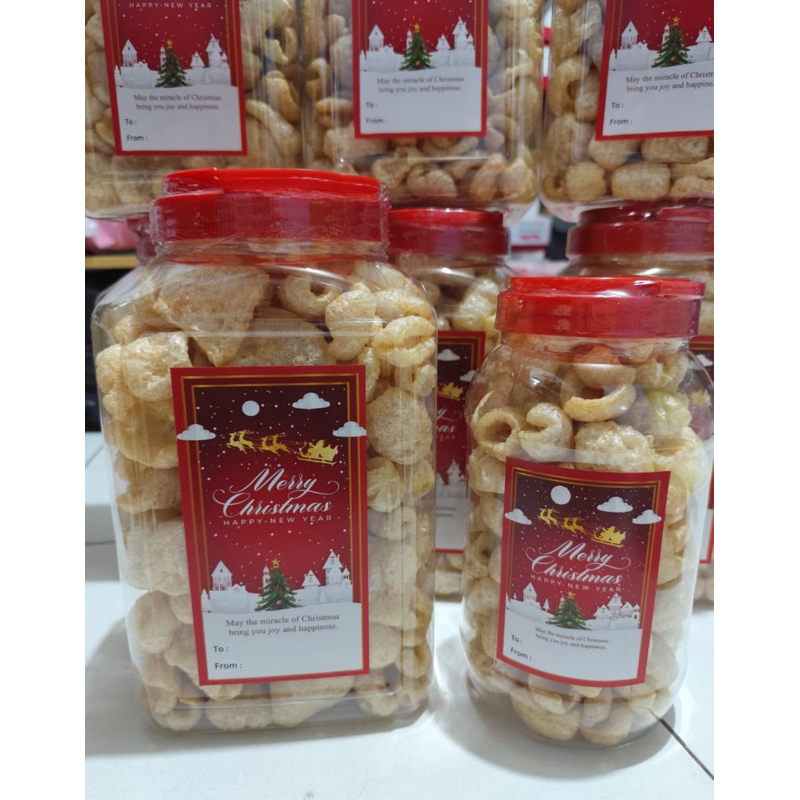 

kerupuk babi natal / kerubi tema natal