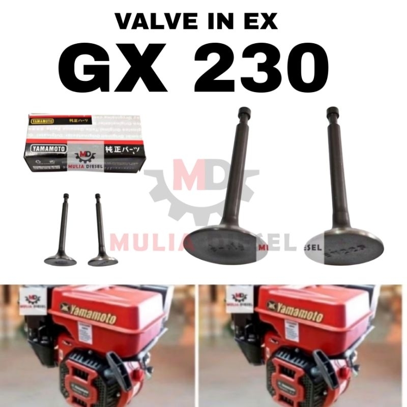 Valve In Ex Klep In Out Gx230 GX 230 YAMAMOTO GOLD
