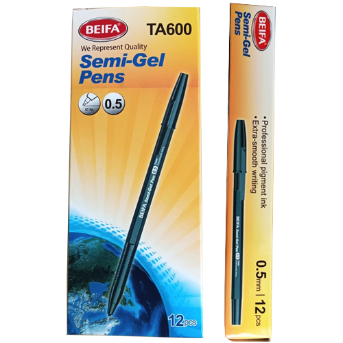

1 LUSIN PULPEN BEIFA TA600 SEMI GEL PENS 0.5MM