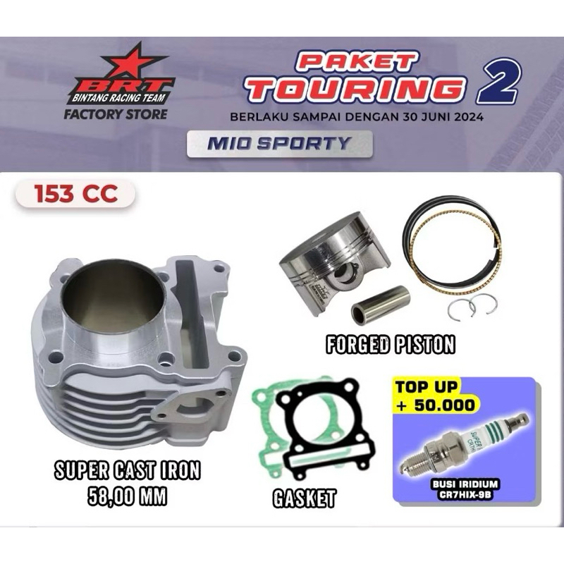 Blok brt mio sporty bureng piston forged 58mm