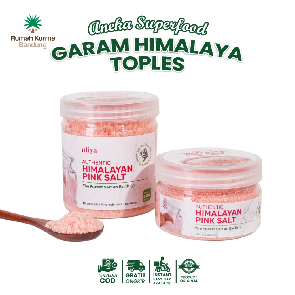 

Garam Himalaya Toples Himalaya Pink Salt Garam Murni Sehat Organik