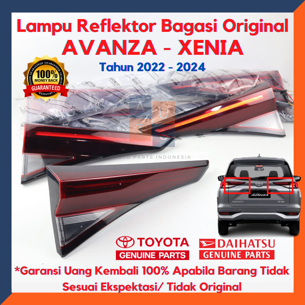 Lampu Reflektor Bagasi Avanza 2022/ Reflektor Bagasi Xenia 2022 Original PART TD20