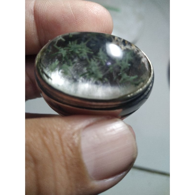 Batu akik Kecubung karang natural unik kode 8/175