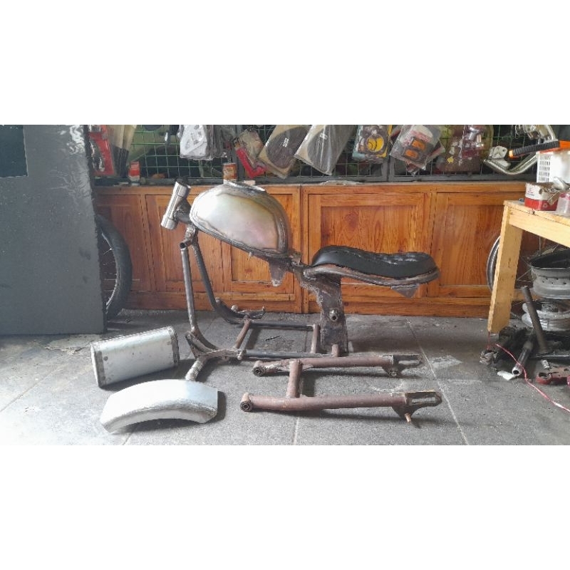 frame rangka  honda monkey 125 bobber
