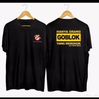 kaos sablon jangan merokok saat berkendara