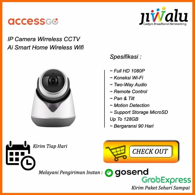 IP Camera Wirreless CCTV Ai Smart Home + USB Modem Wifi