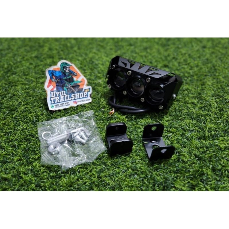 LAMPU TEMBAK LED 3 MATA SQL UNIVERSAL