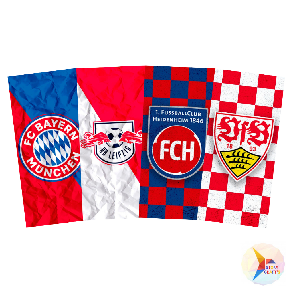 

Hiasan Scrapbook Pembatas Buku Club Bola Liga Jerman Bundesliga