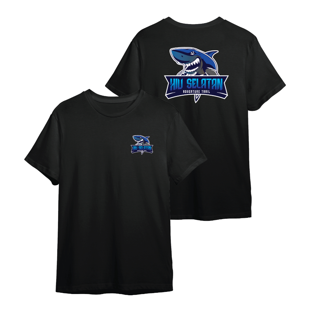 T-shirt Baju Kaos Hiu Selatan Adventure V2 Trail Catton Combed Premium