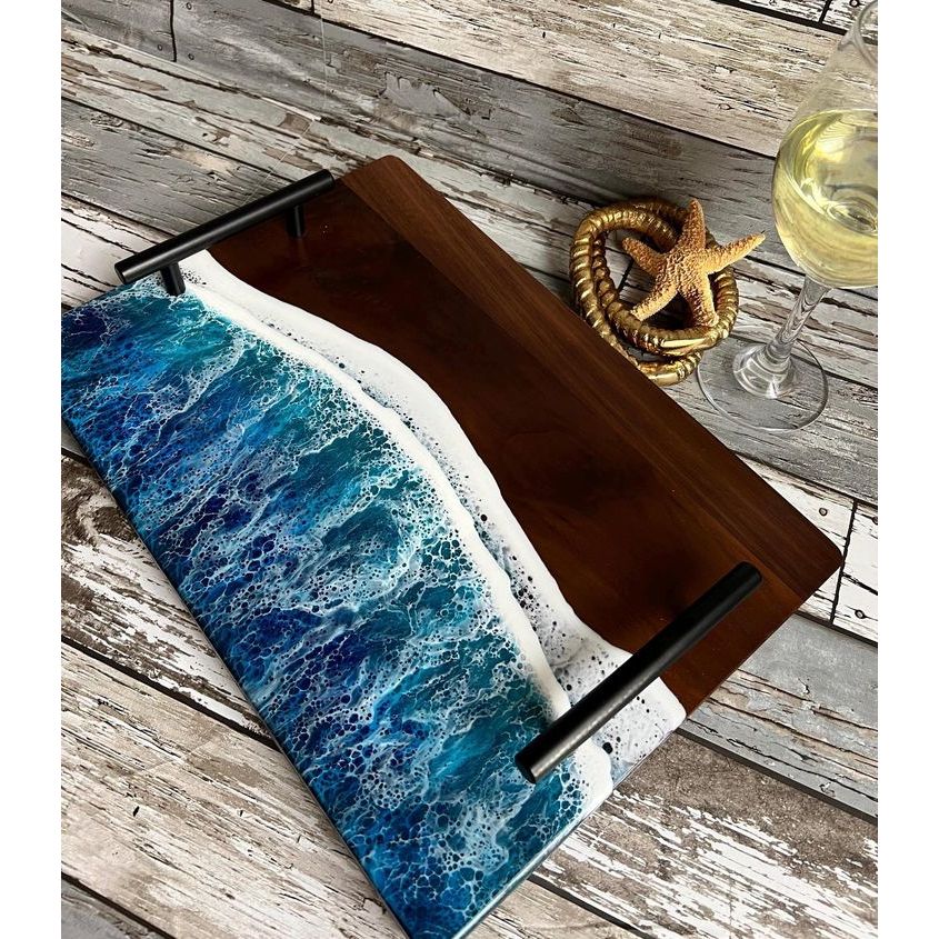 nampan kayu kotak kayu jati nampan minimalis, nampan tamu,nampan minuman/nampan kayu/nampan/nampan r