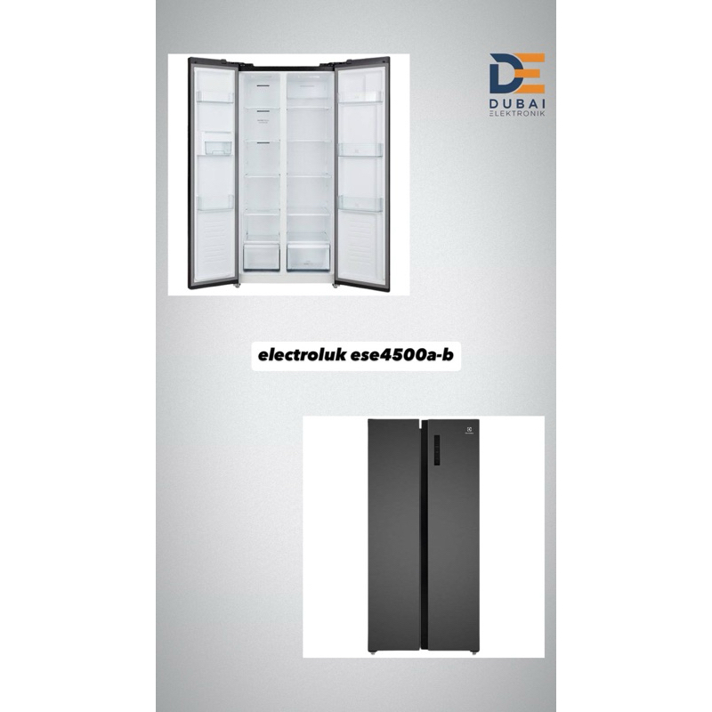 kulkas side by side electrolux eqe4900a-b