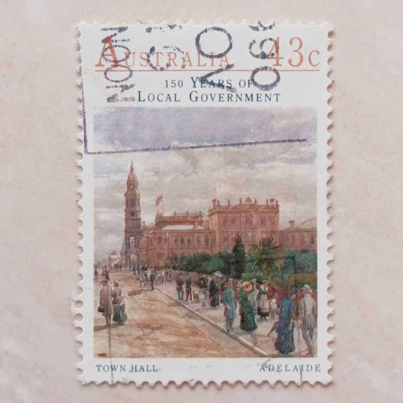 

(AE) Perangko Australia 1990 150 Years of Local Government 43 cent Used