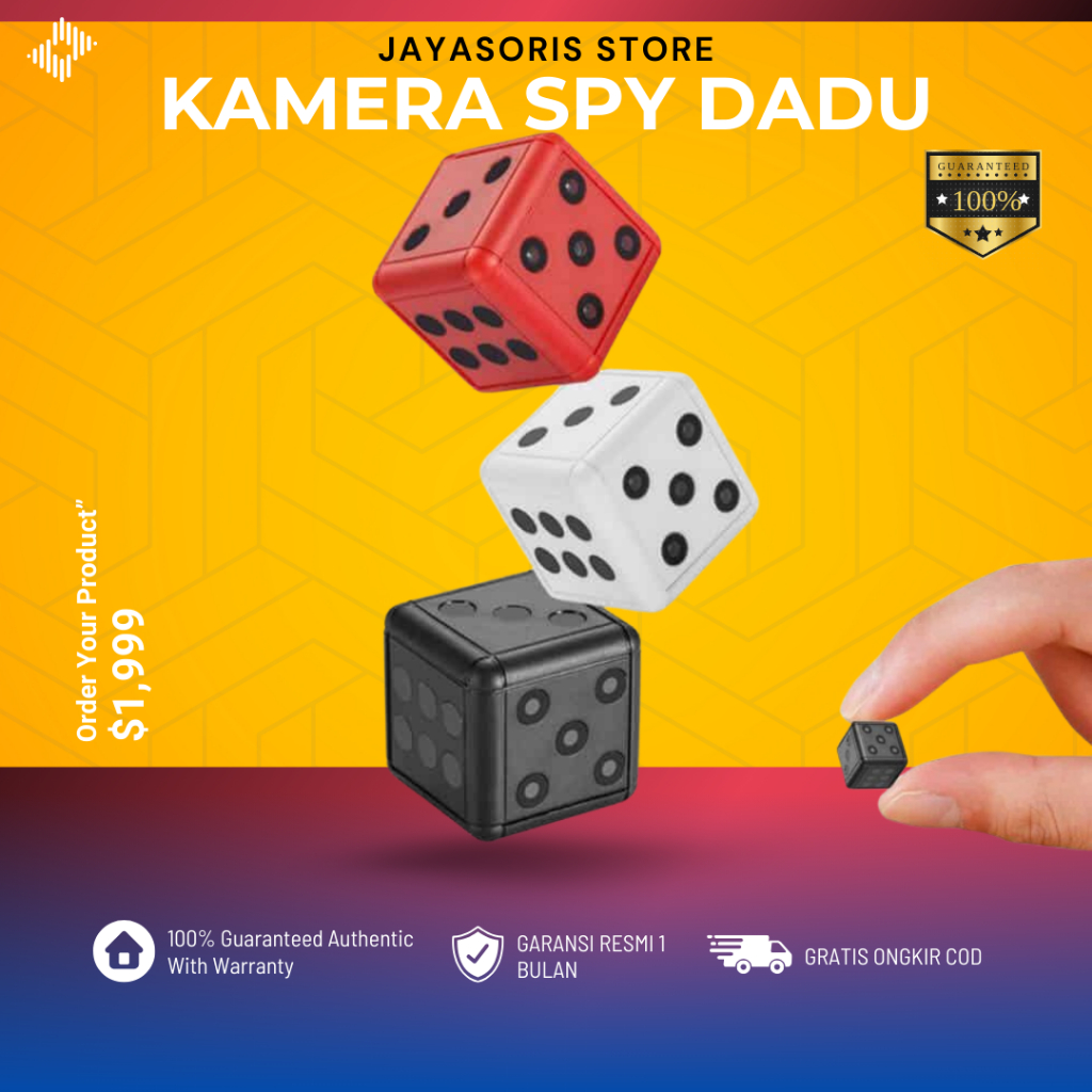 KAMERA KECIL TERSEMBUNYI CAMERA CCTV MINI HD PENGINTAI SPY CAM HIDDEN CAMERA MODEL DADU KUNCI JS57