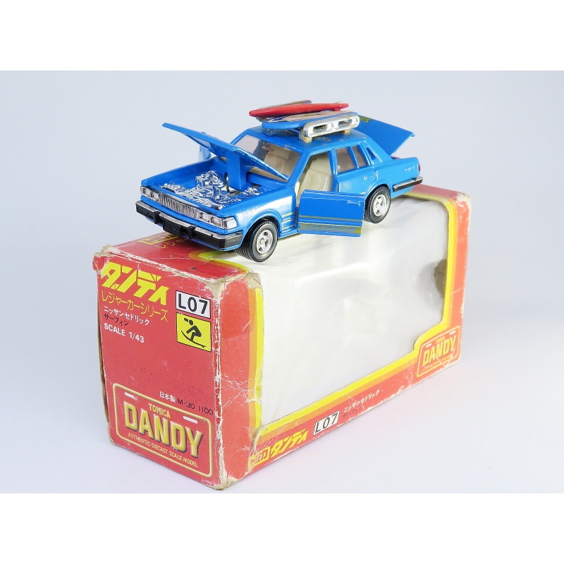 Tomica Dandy L07 Nissan Cedric 280E - biru Japan