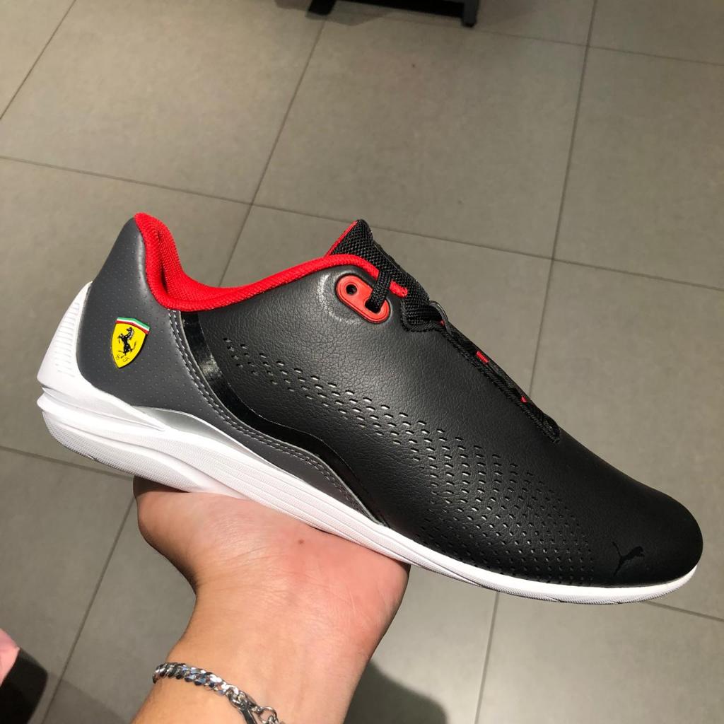 Puma Sepatu Sneakers Kasual Ferrari Drift Cat Decima Black- 307193 04