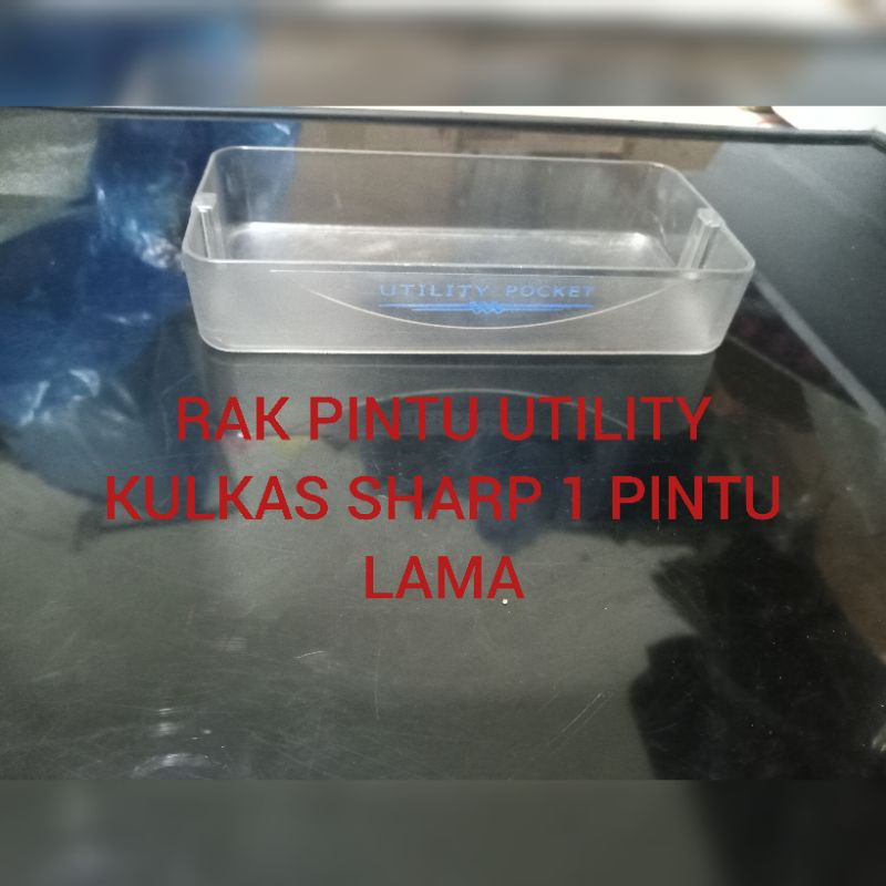 RAK PINTU UTILITY KULKAS SHARP 1 PINTU LAMA.SECOND ORI