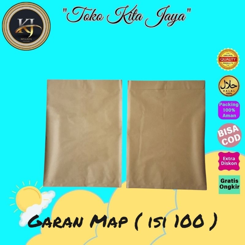

Amplop Coklat MAP ( 1 Pack isi 100 )