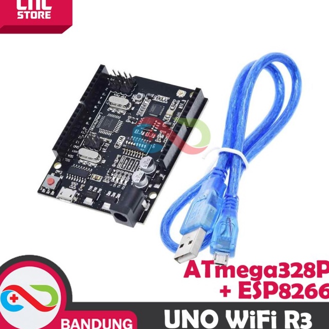 

KODE D56Q ARDUINO UNO WIFI R3 ESP8266 32MB FLASH CH34G MICRO USB