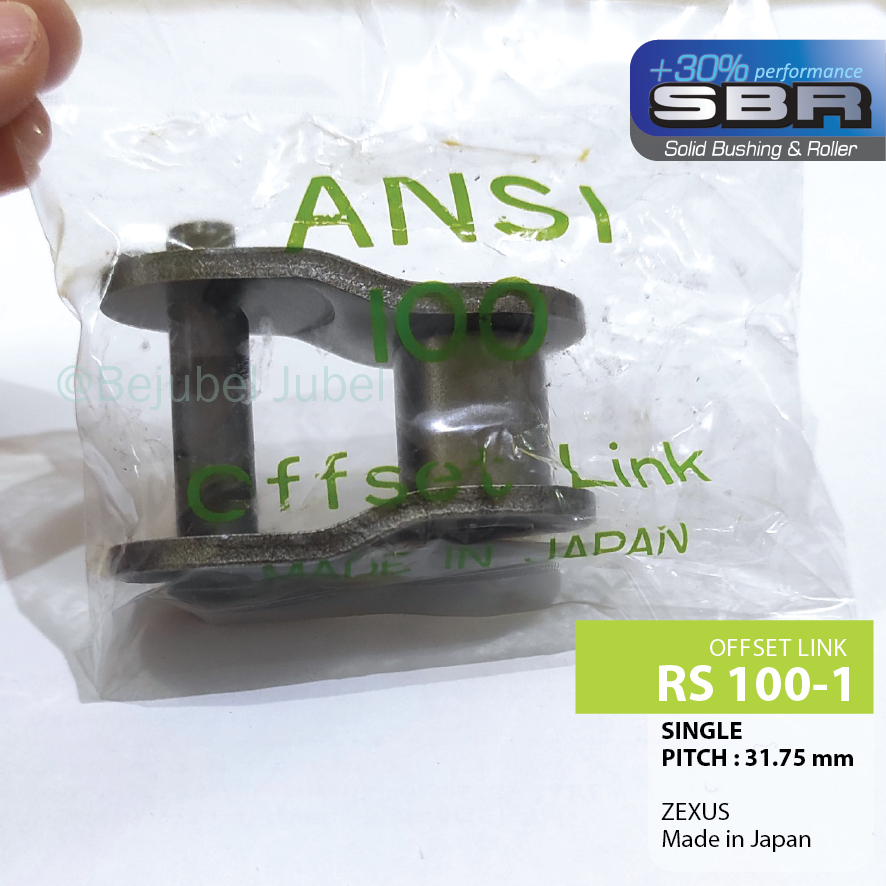 sambungan rantai SENQCIA / ZEXUS RS 100-1 Offset Link