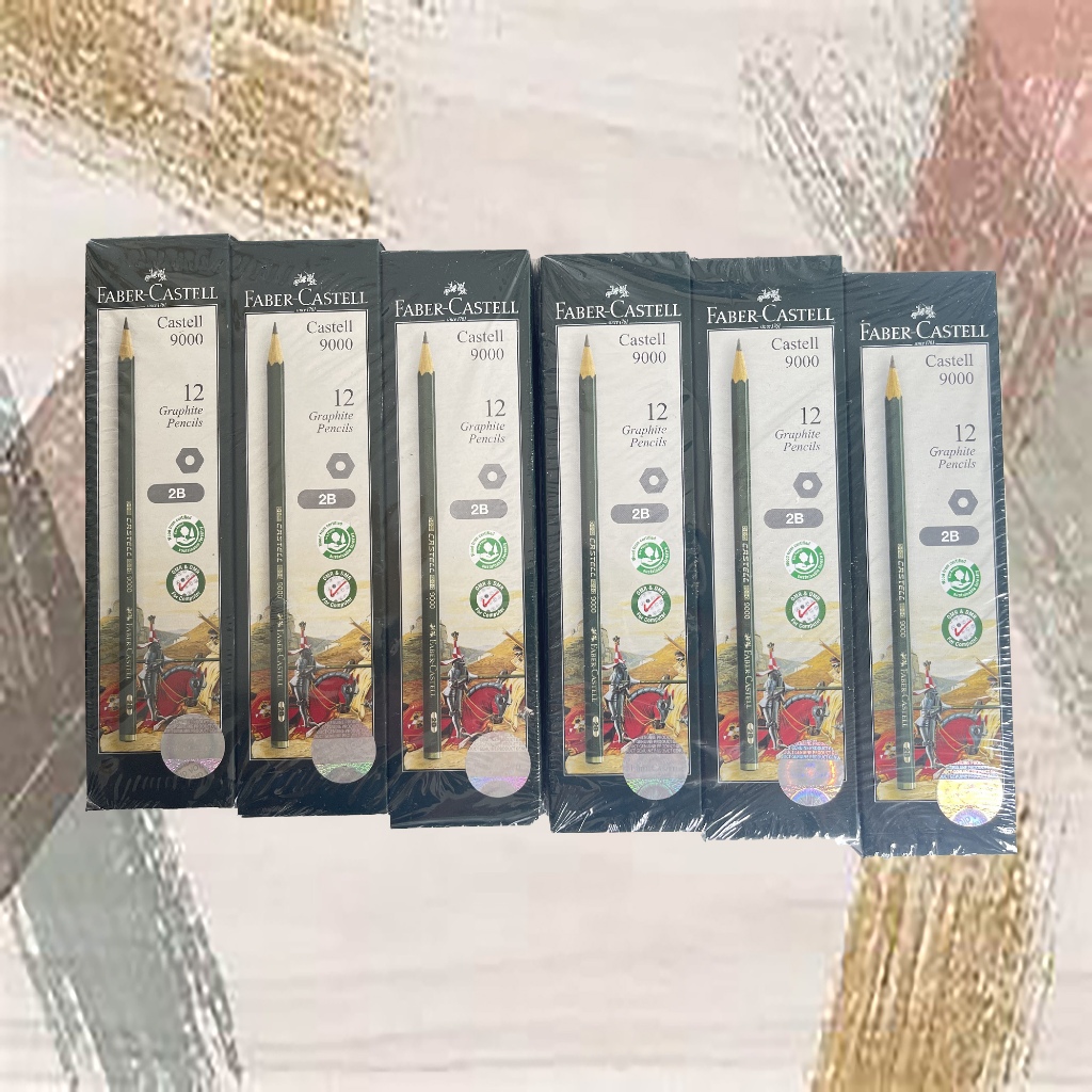 

Pensil Faber Castell 2B 12 Graphite Pencils 9000 Isi 12 / 1 Pack