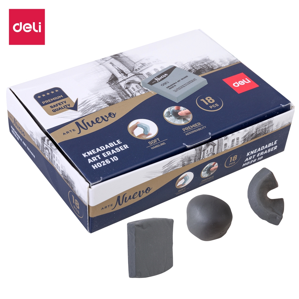 

Deli Penghapus Viral School Eraser / Penghapus Bersih Bisa Dibentuk Sesuai Keinginan 1 Box = 18 Pcs EH02610