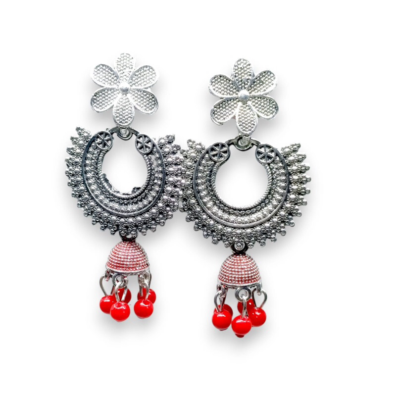 Anting Silver India Mix Jhumka Lonceng, Anting Import Khas India