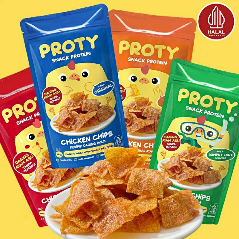 

Proty - Camilan/Cemilan Chips Snack Keripik Daging Ayam