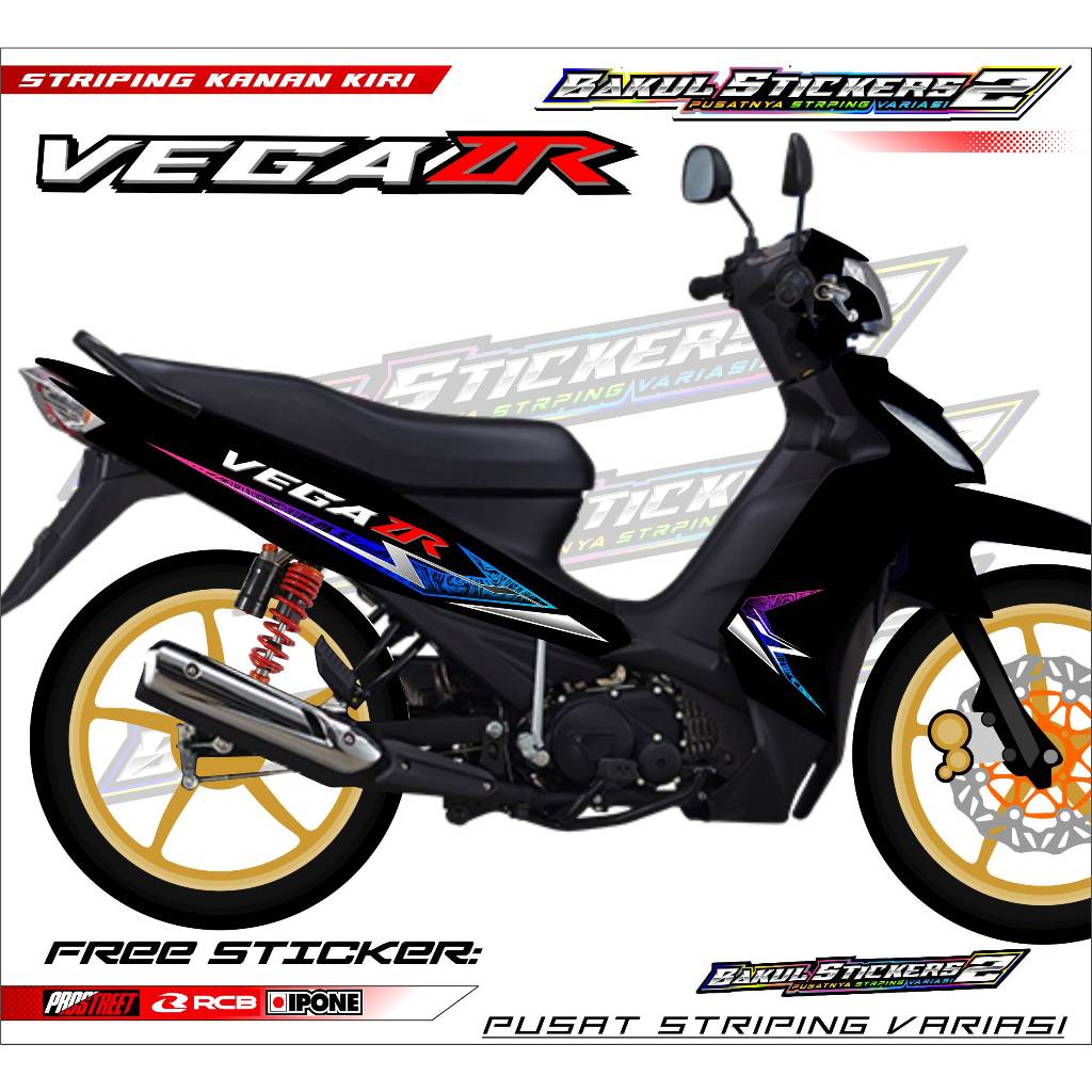 STRIPING VARIASI YAMAHA VEGA ZR / STICKER LIST VARIASI MOTOR YAMAHA VEGA ZR
