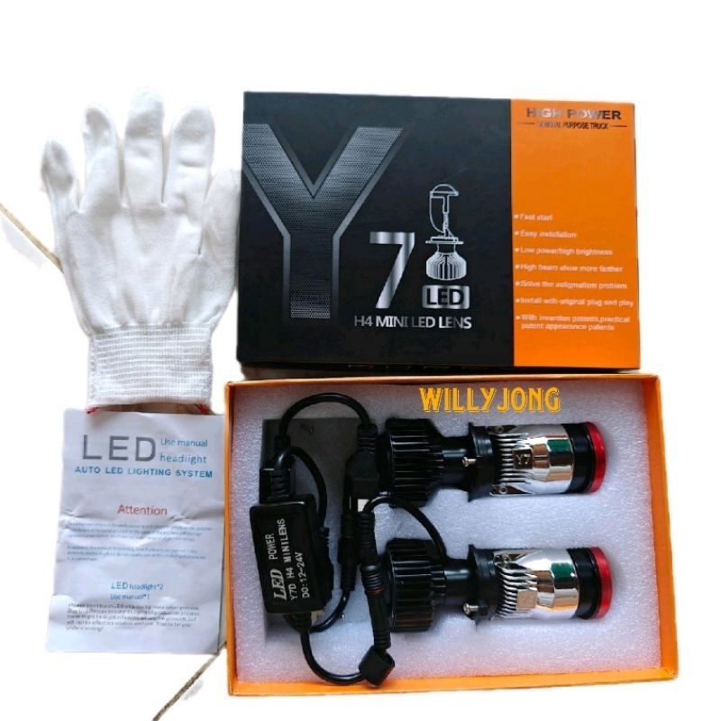 LAMPU LED Y7D H4 Mobil dan Motor
