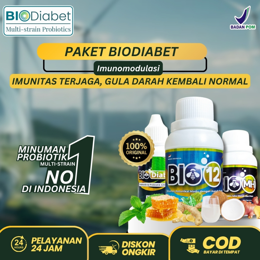 BioDiabet Multi-Strain Probiotic -Cegah Kerusakan Sel Pankreas menjaga Produksi Insulin Tetap Lancar