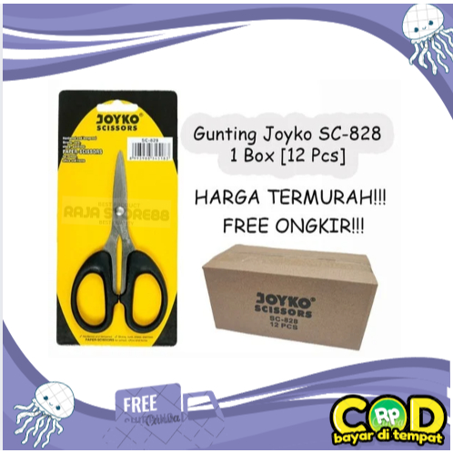 

(12 PCS) Gunting Kertas Kecil / Paper Scissors Joyko SC 828