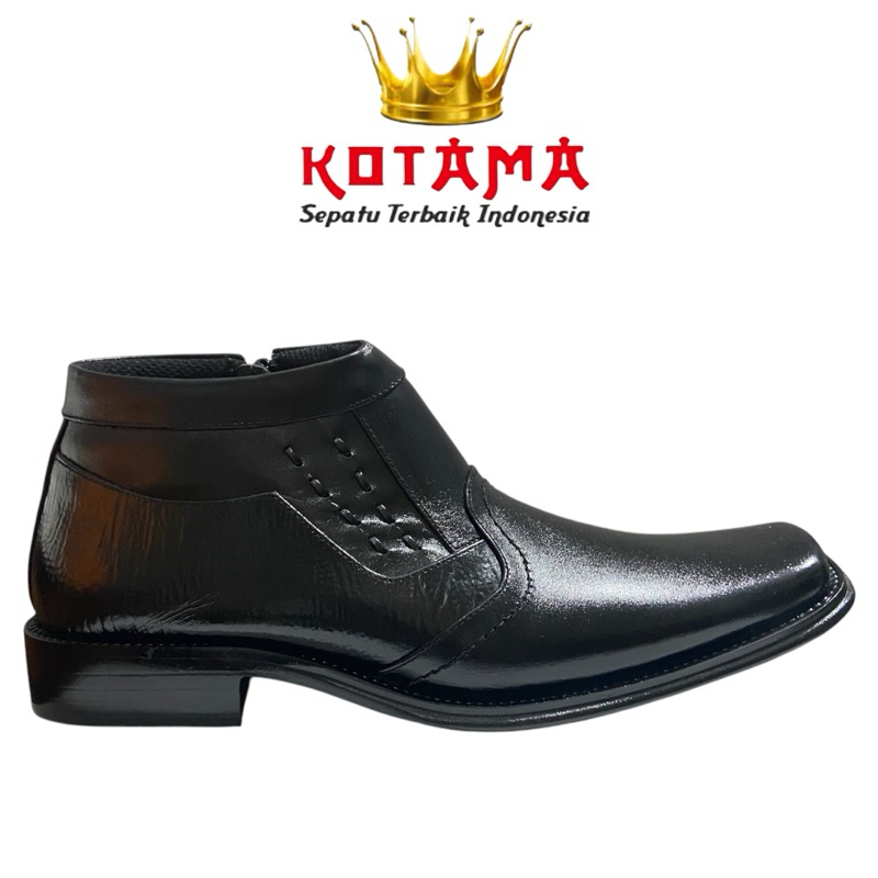 SEPATU KULIT PRIA "KOTAMA"  BOOT PRIA RESLETING
