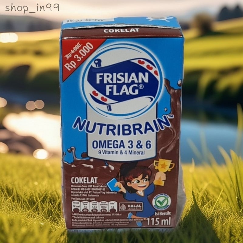 

Frisian Flag minuman susu UHT mini nutribrain 115ml