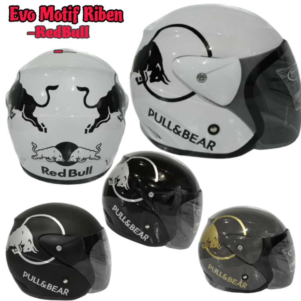 HELM REVOLUTION MOTIF REDBULL // HELM DEWASA // BCX