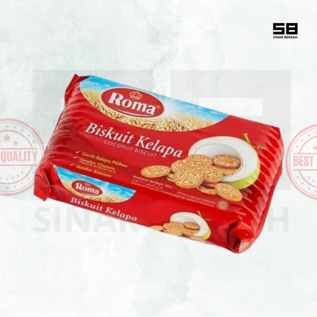 

BISKUIT ROMA KELAPA 1PAK ISI 7 PCS - SINAR BERKAH