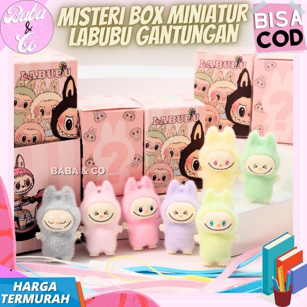 MISTERI BOX GANTUNGAN LABUBU MINIATUR LUCU UNIK BLIND BOX MINIATUR LABUBU GANTUNGAN HP UNIK MYSTERY 