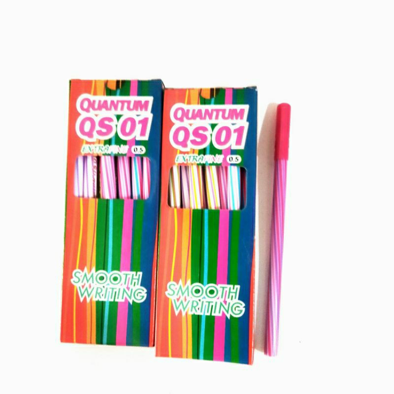 

quantum QS 01 extrafine 0.5 ballpoint pen black isi 12 pcs