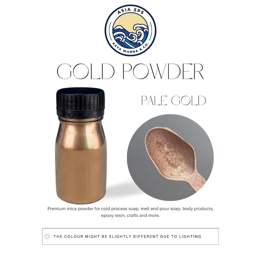 

Bubuk Emas Pale Gold Powder Basis Minyak Solvent Base (40g)