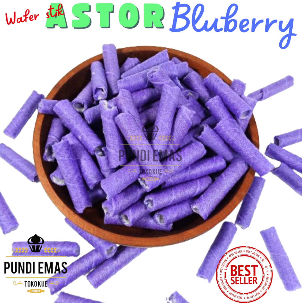 

Astor 1000gr Wafer Stick Mini Rasa Bluberry Wafer Stik Kiloan 1 KG Snack Ringan Twister